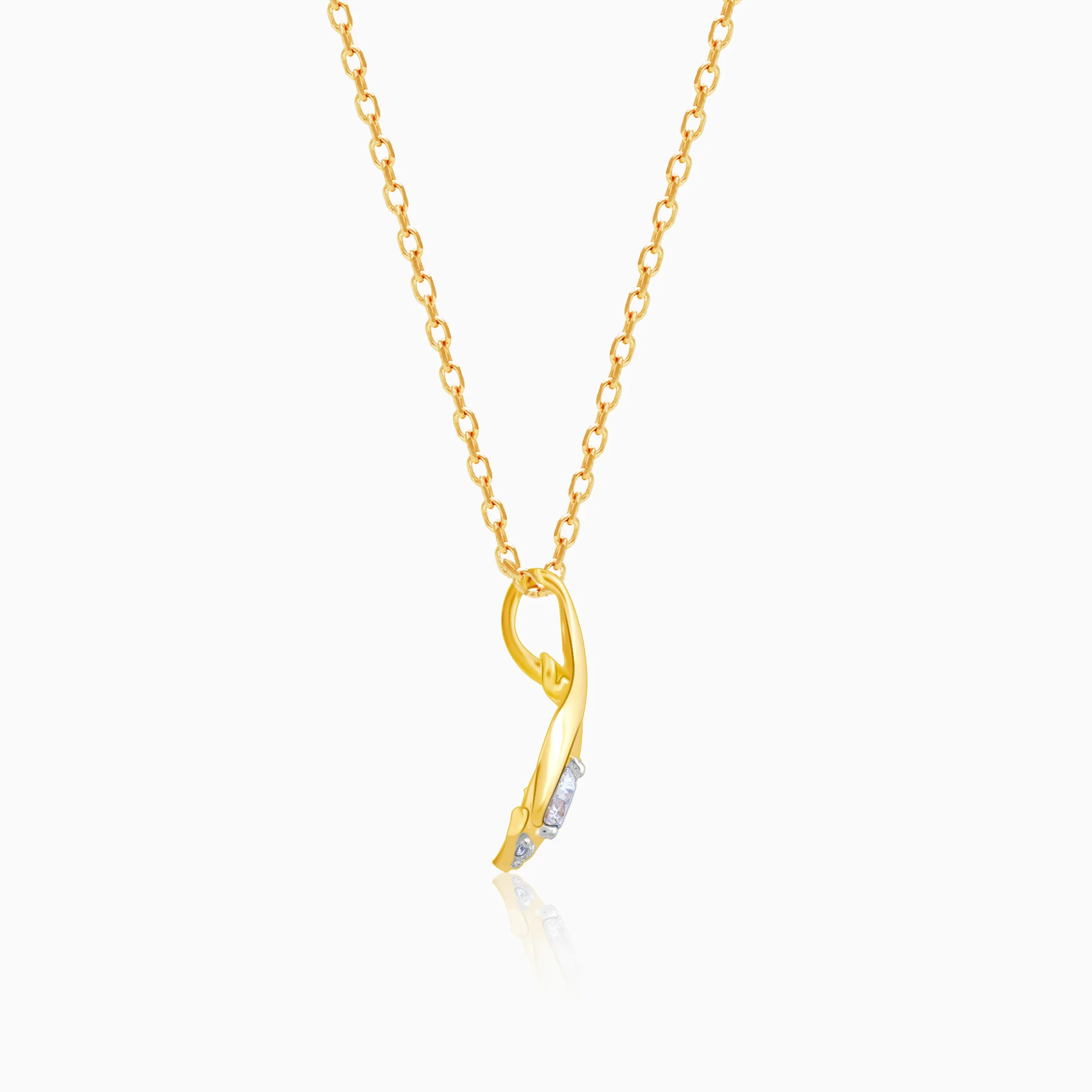 Gold Charming Dew Drops Diamond Pendant - Image 5