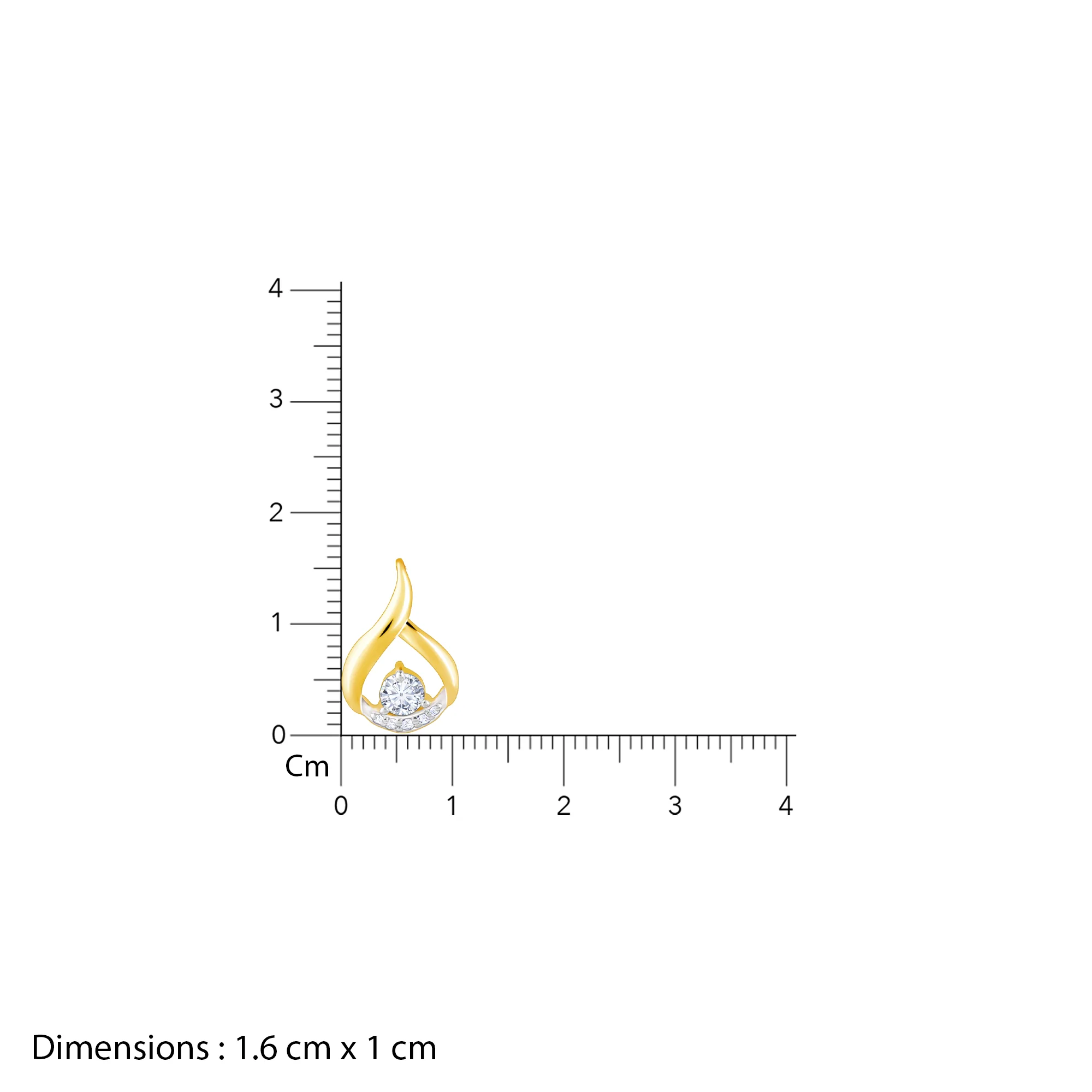 Gold Charming Dew Drops Diamond Pendant - Image 6