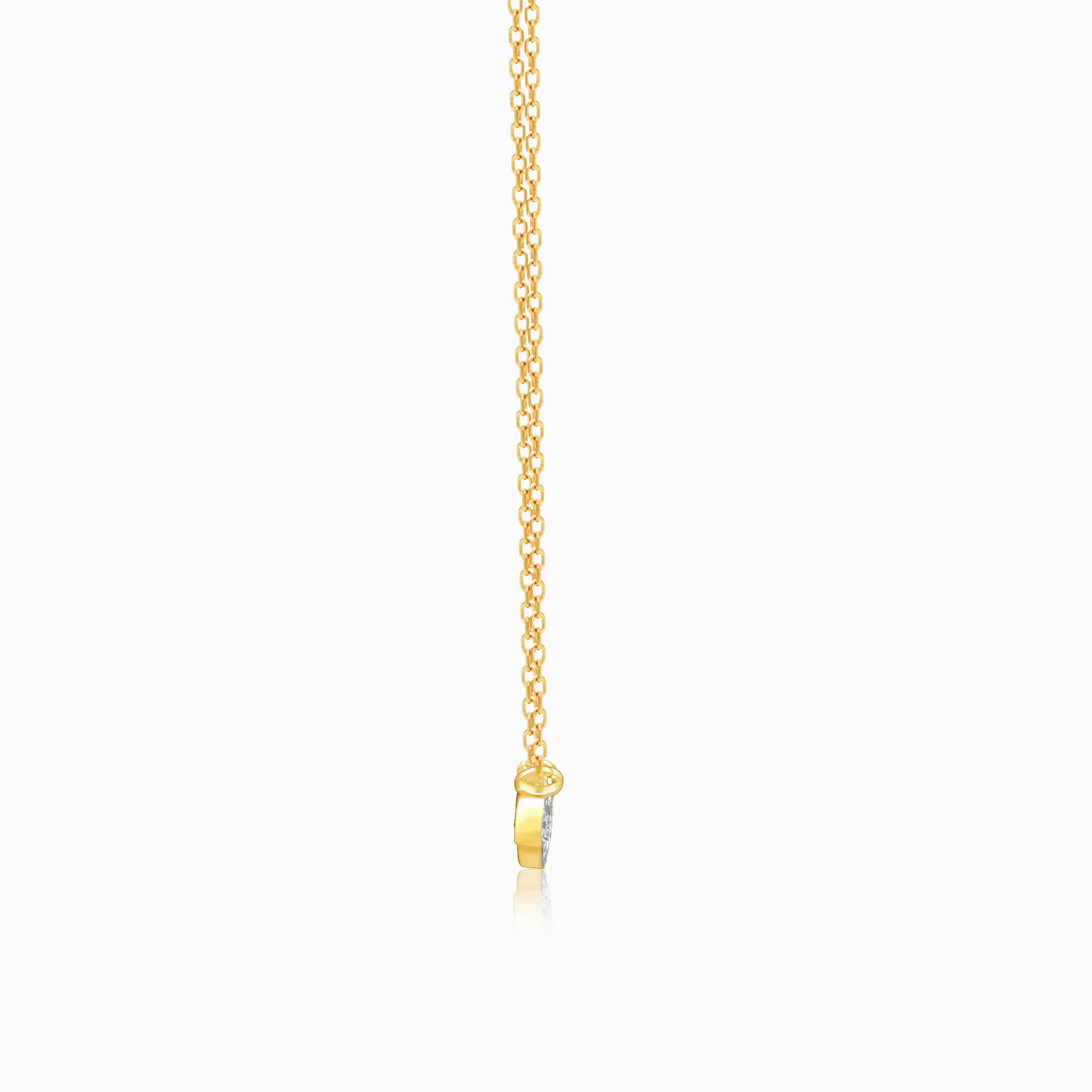 Gold Melting Hearts Diamond Necklace - Image 5