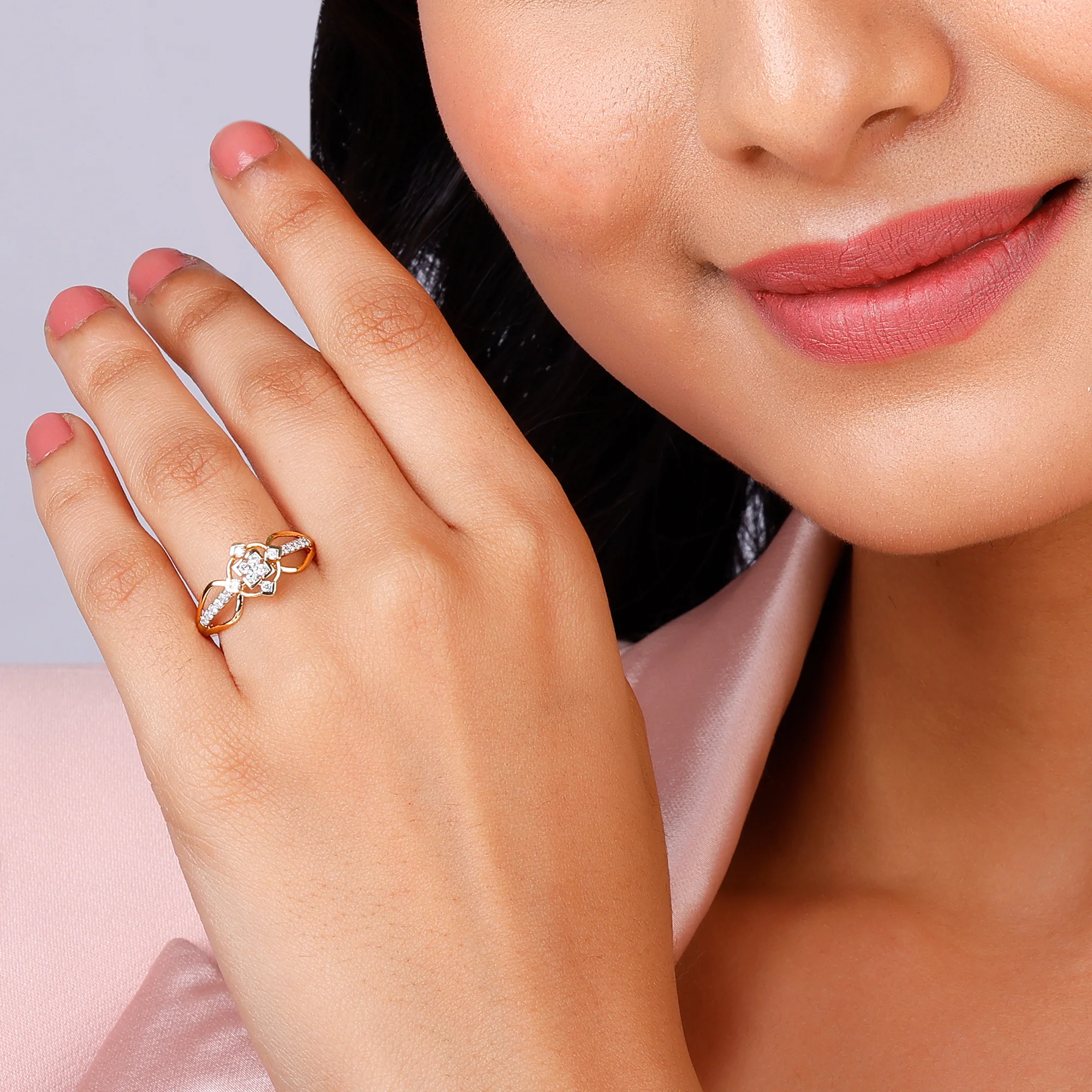 Gold Monumental Elegance Diamond Ring - Image 3