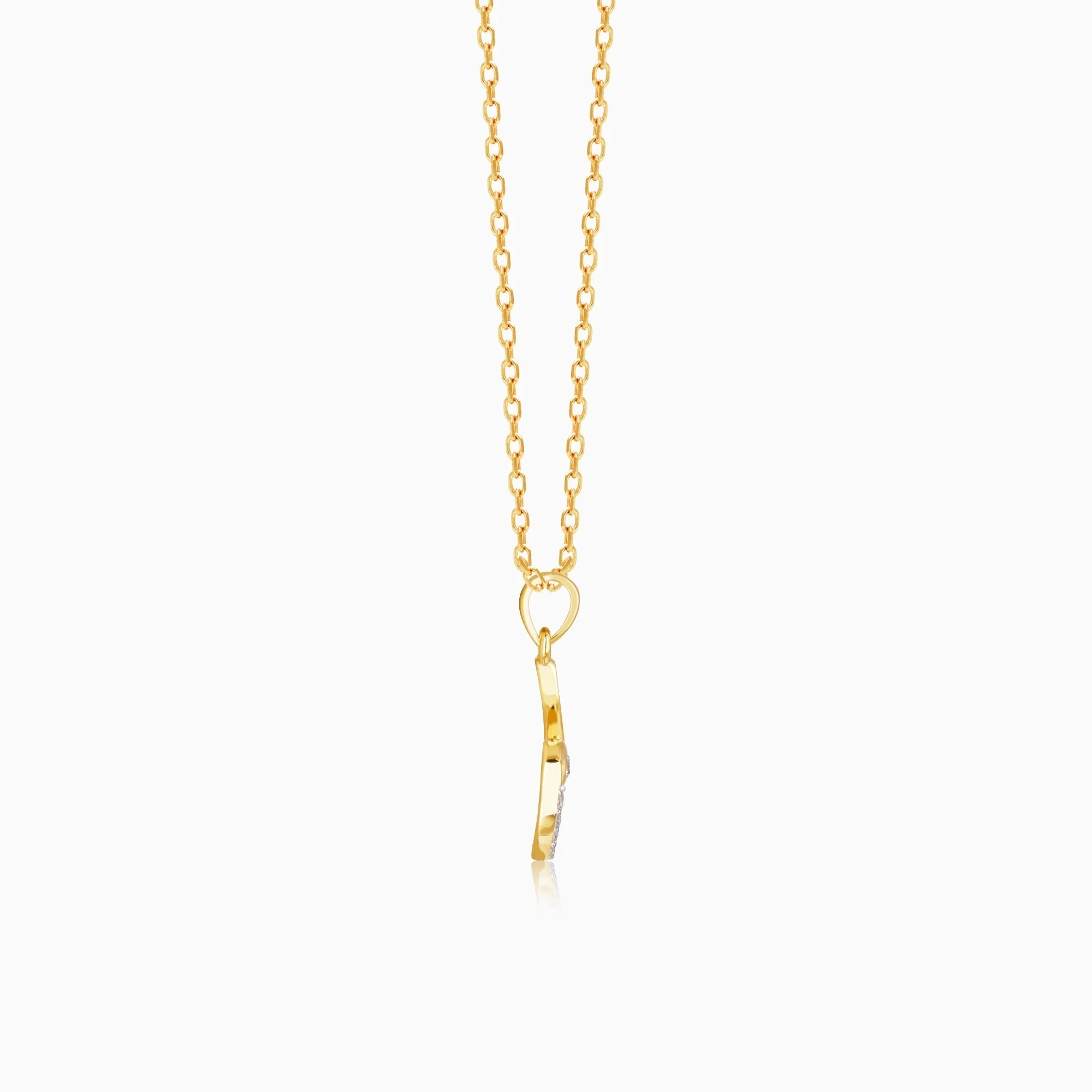 Gold Precious Peacock Diamond Pendant - Image 5