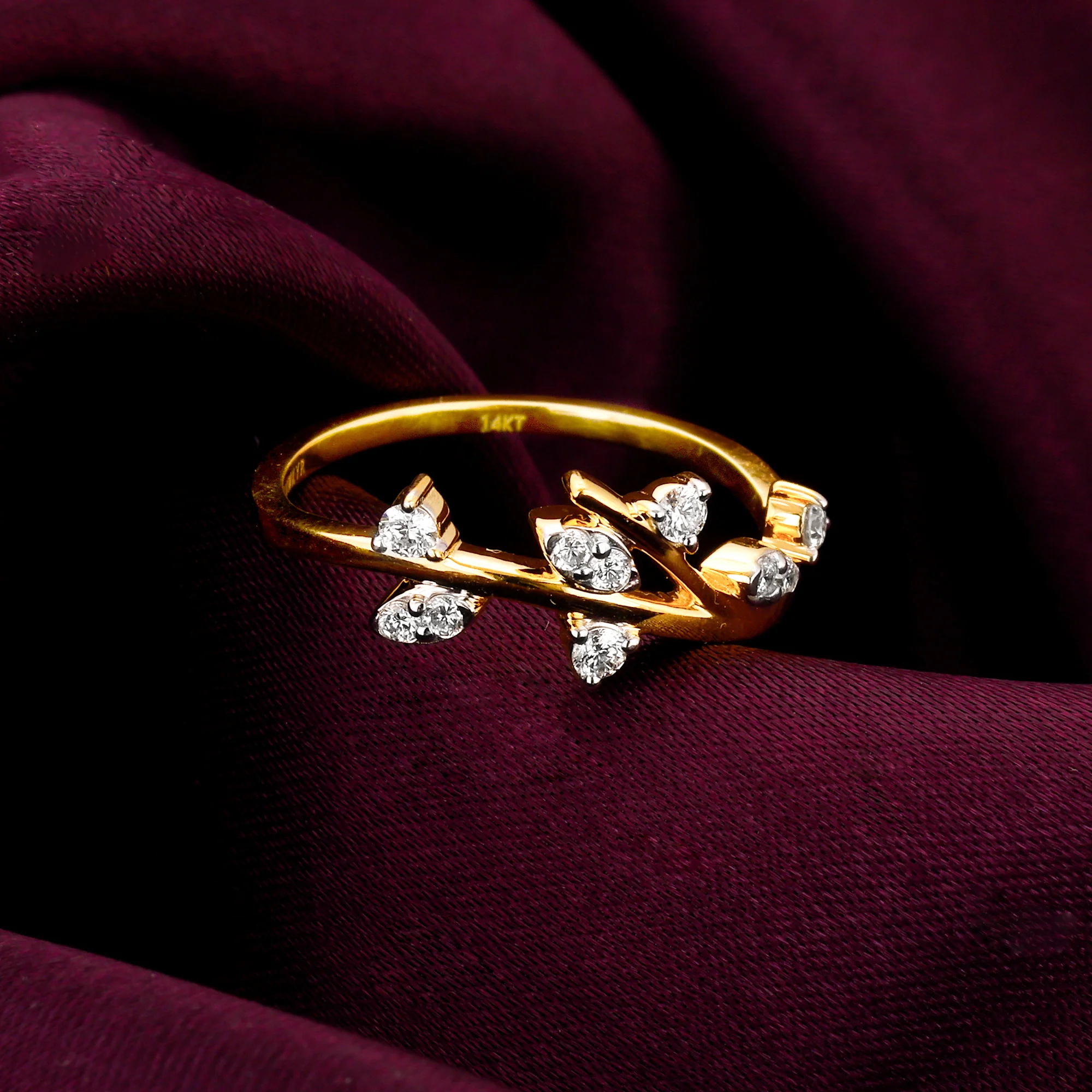 Gold Vibrant Spirit Diamond Ring - Image 2