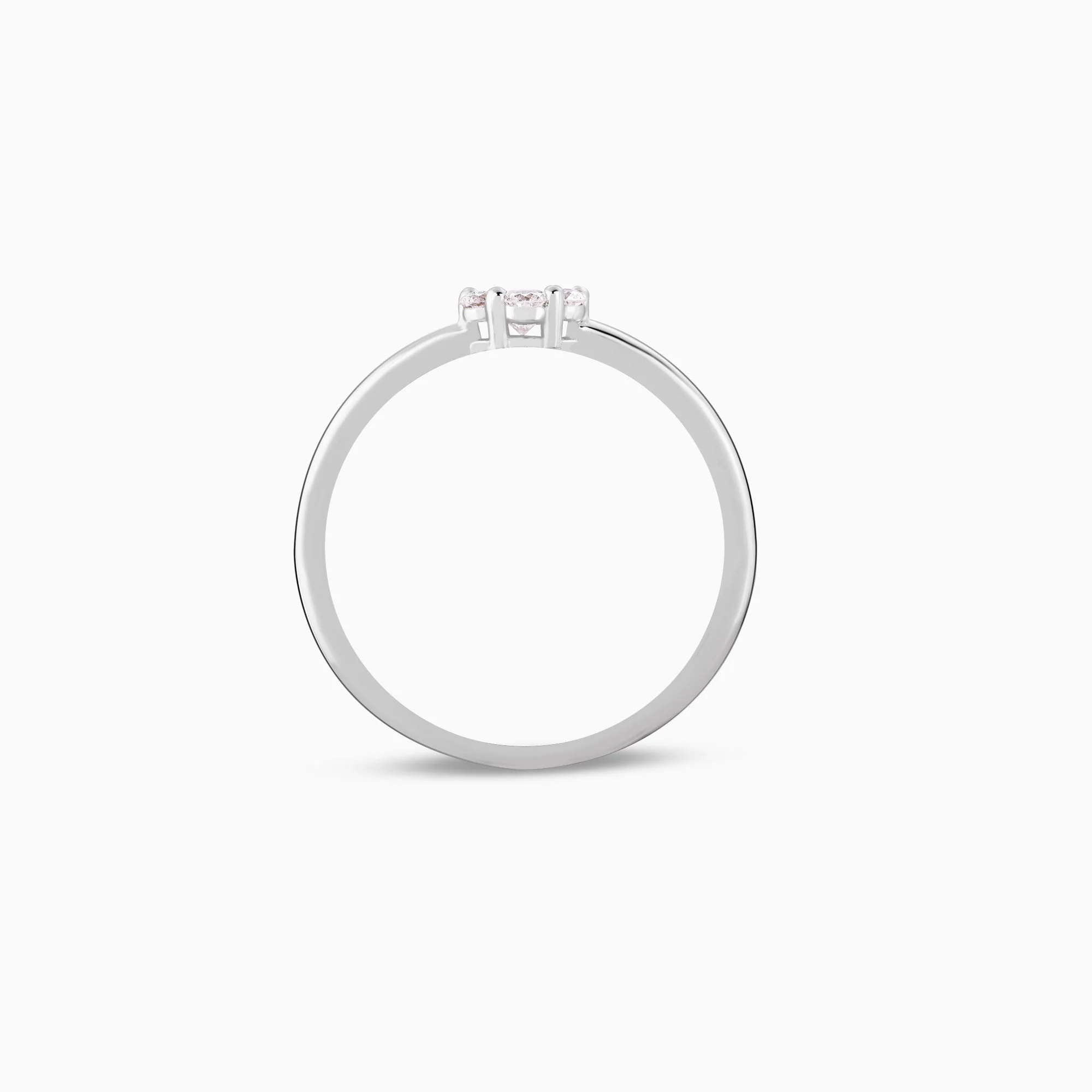 White Gold Tender Romance Diamond Ring - Image 5