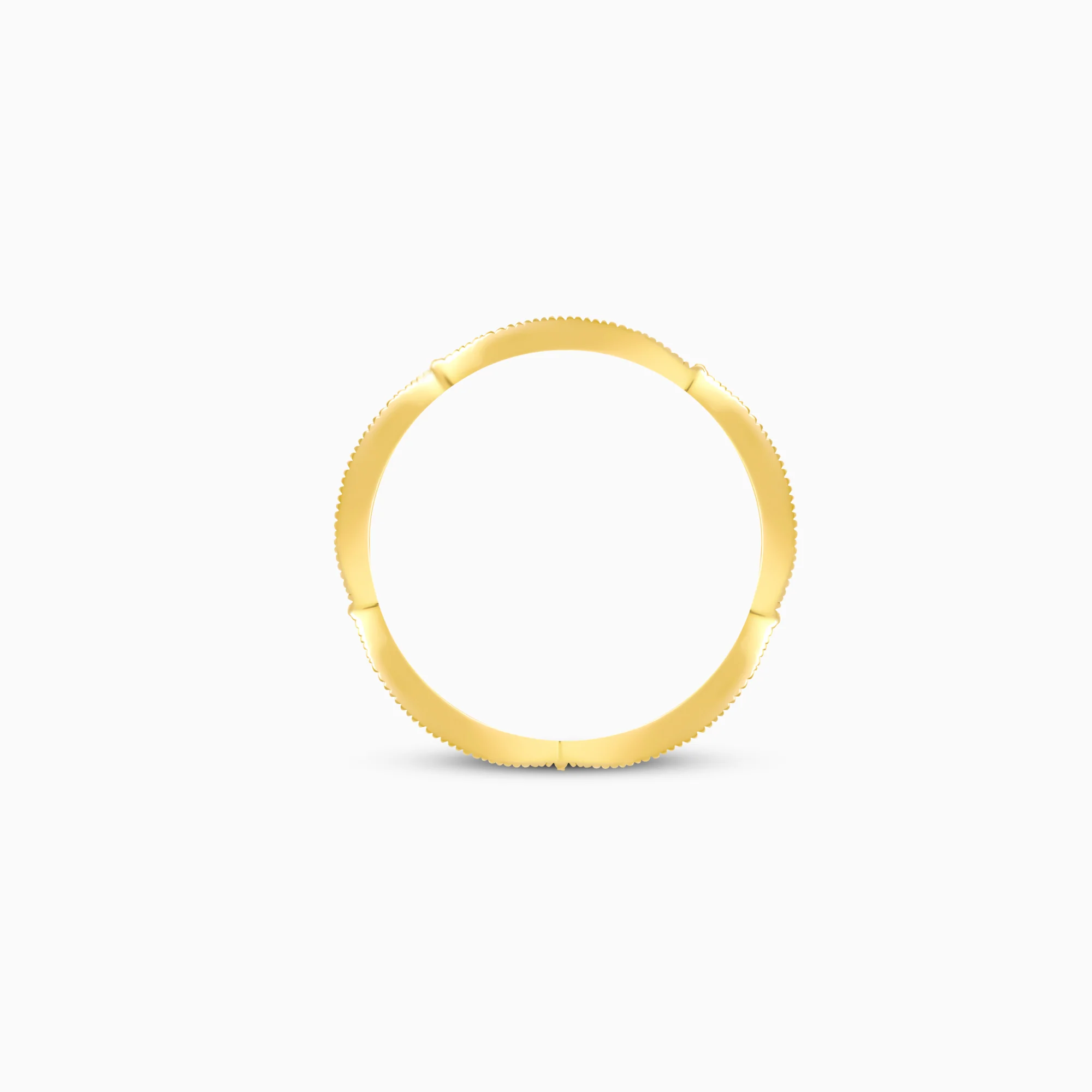 Gold Elegant Curves Diamond Ring - Image 5