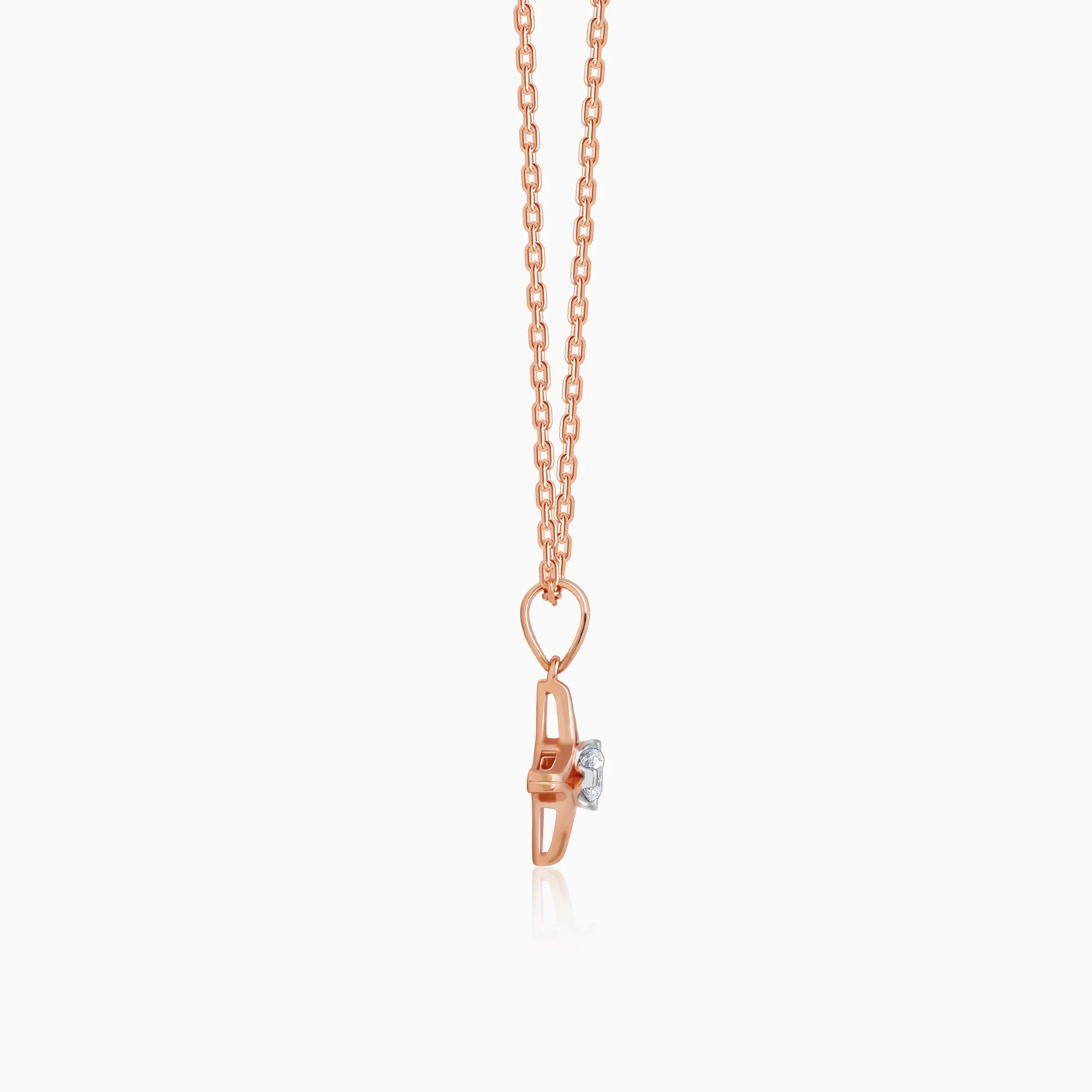 Rose Gold Lodestar Diamond Pendant - Image 5