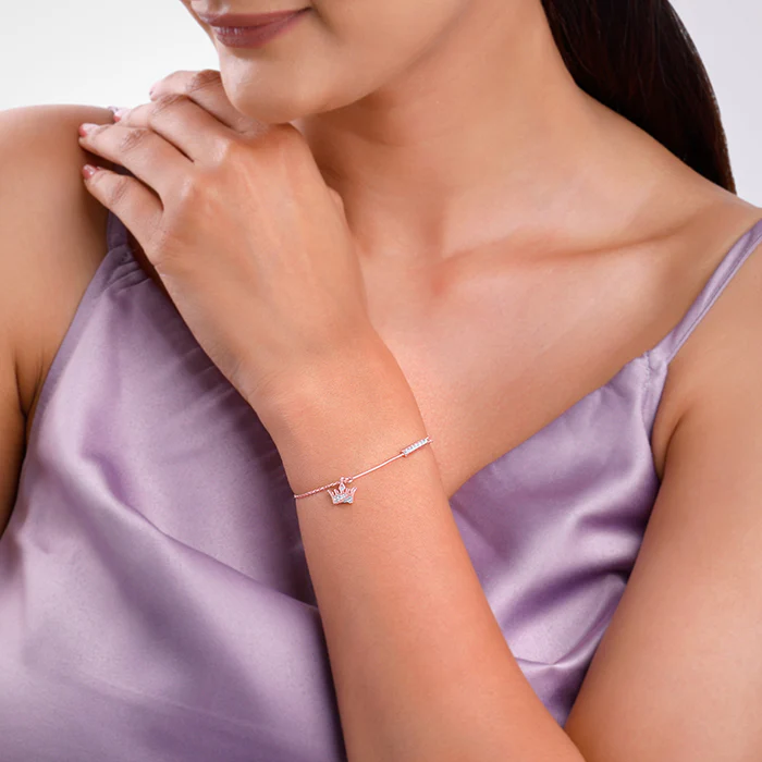 Anushka Sharma Rose Gold Crown Bracelet - Image 3