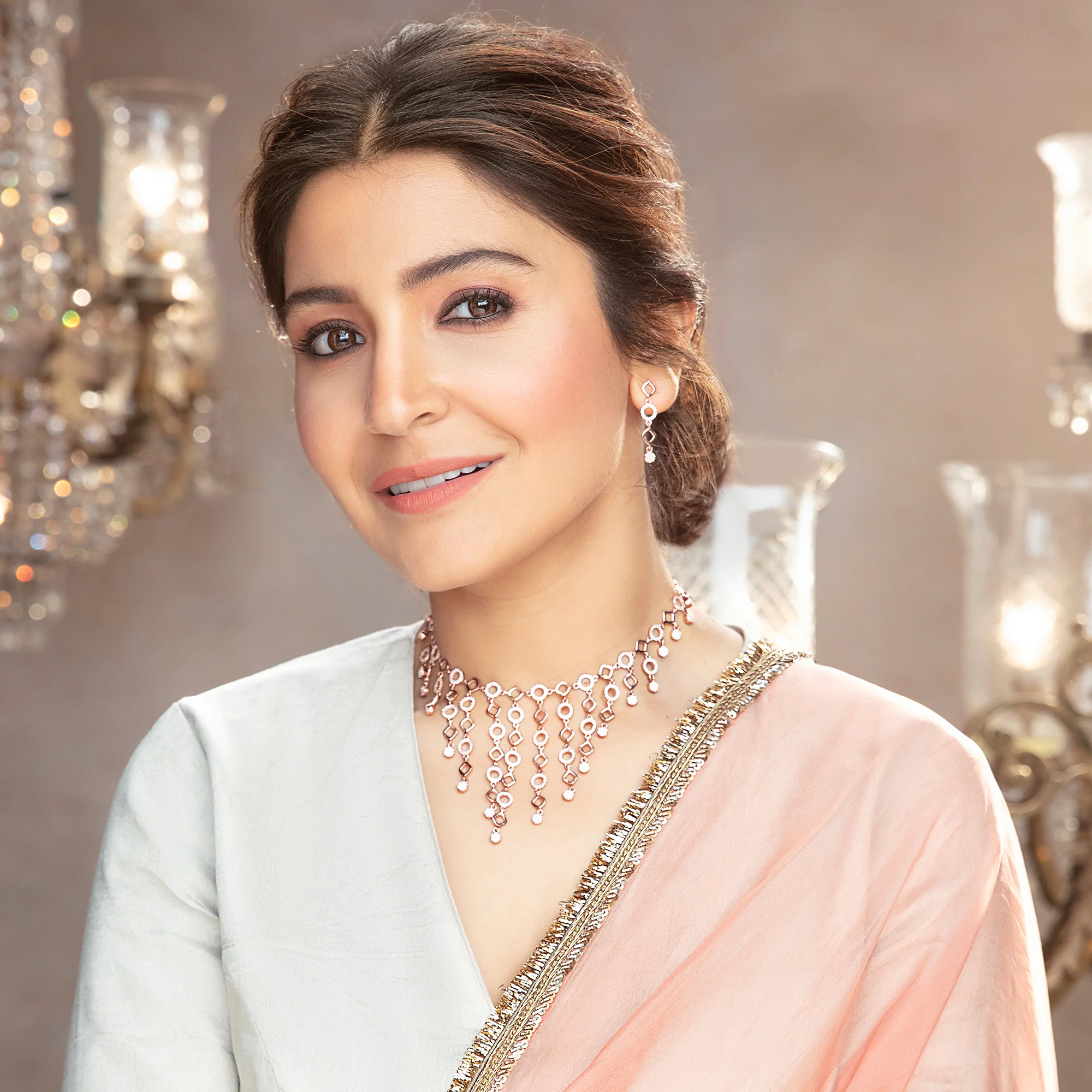 Anushka Sharma Rose Gold Queen Of Dreams Earrings - Image 3