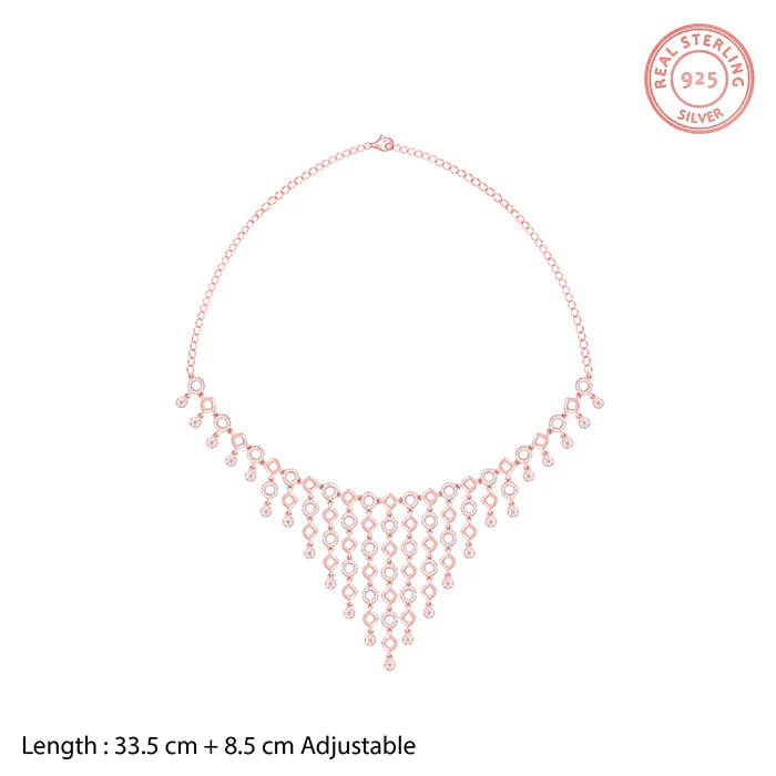 Anushka Sharma Rose Gold Queen Of Dreams Necklace - Image 5