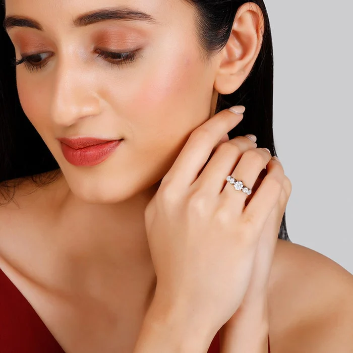 Anushka Sharma Silver Attracted To You Ring - Image 3