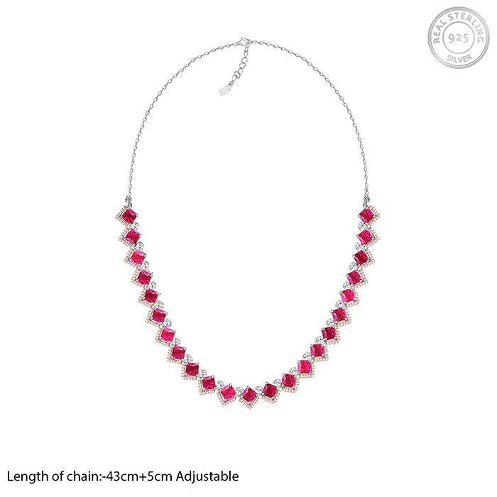 Anushka's Royal Pink Necklace - Image 4