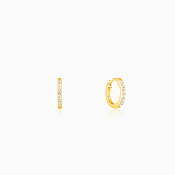 Golden Brahma Kamal Convertible Hoop Earrings - Image 8
