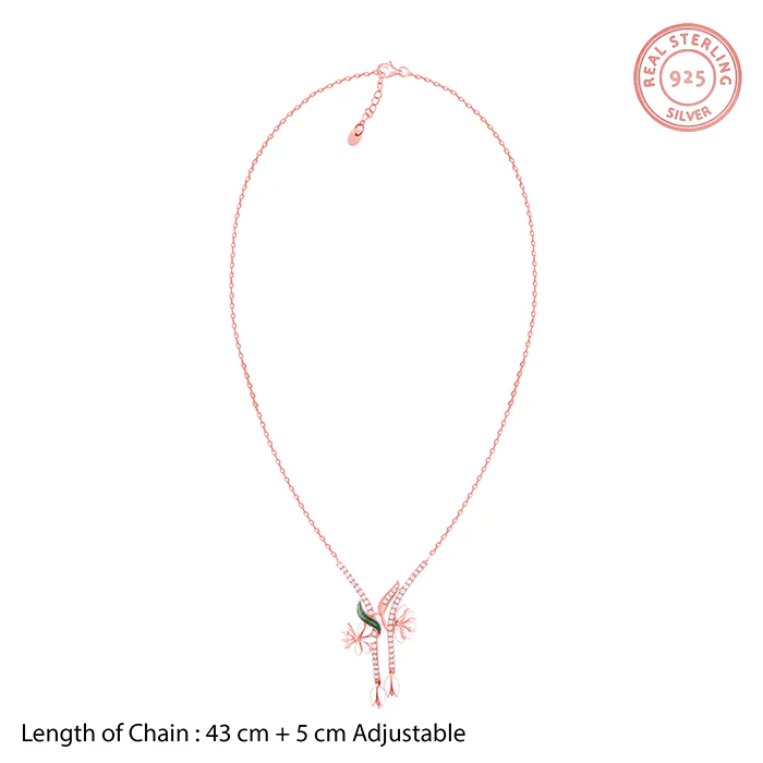 Rose Gold Snowy Safed Musli Necklace - Image 4