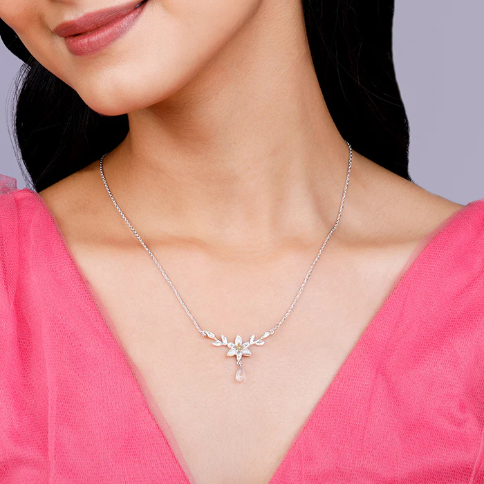 Silver One in a Trillium Necklace - Image 3