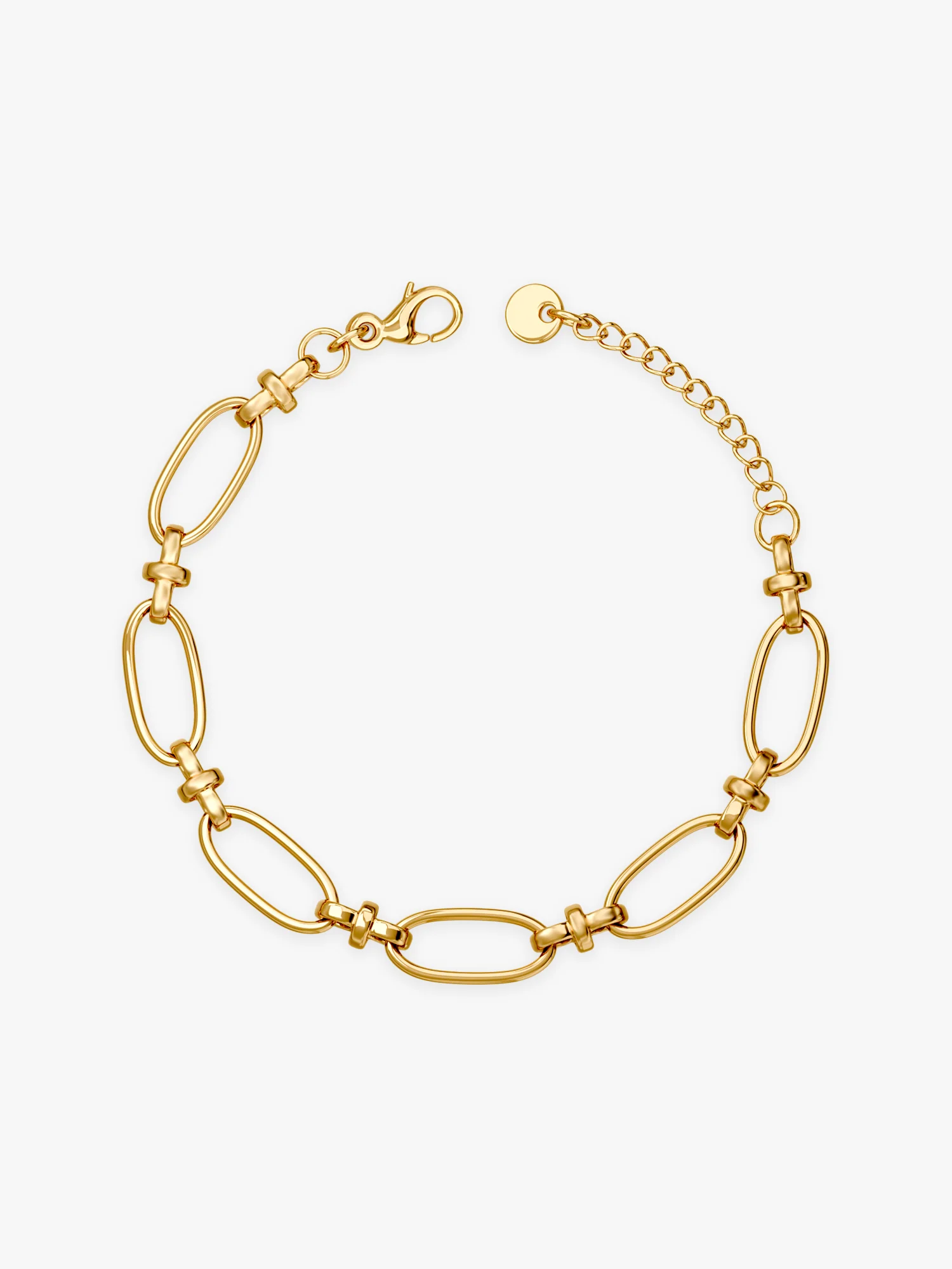 Big Loop Gold Plated Bracelet