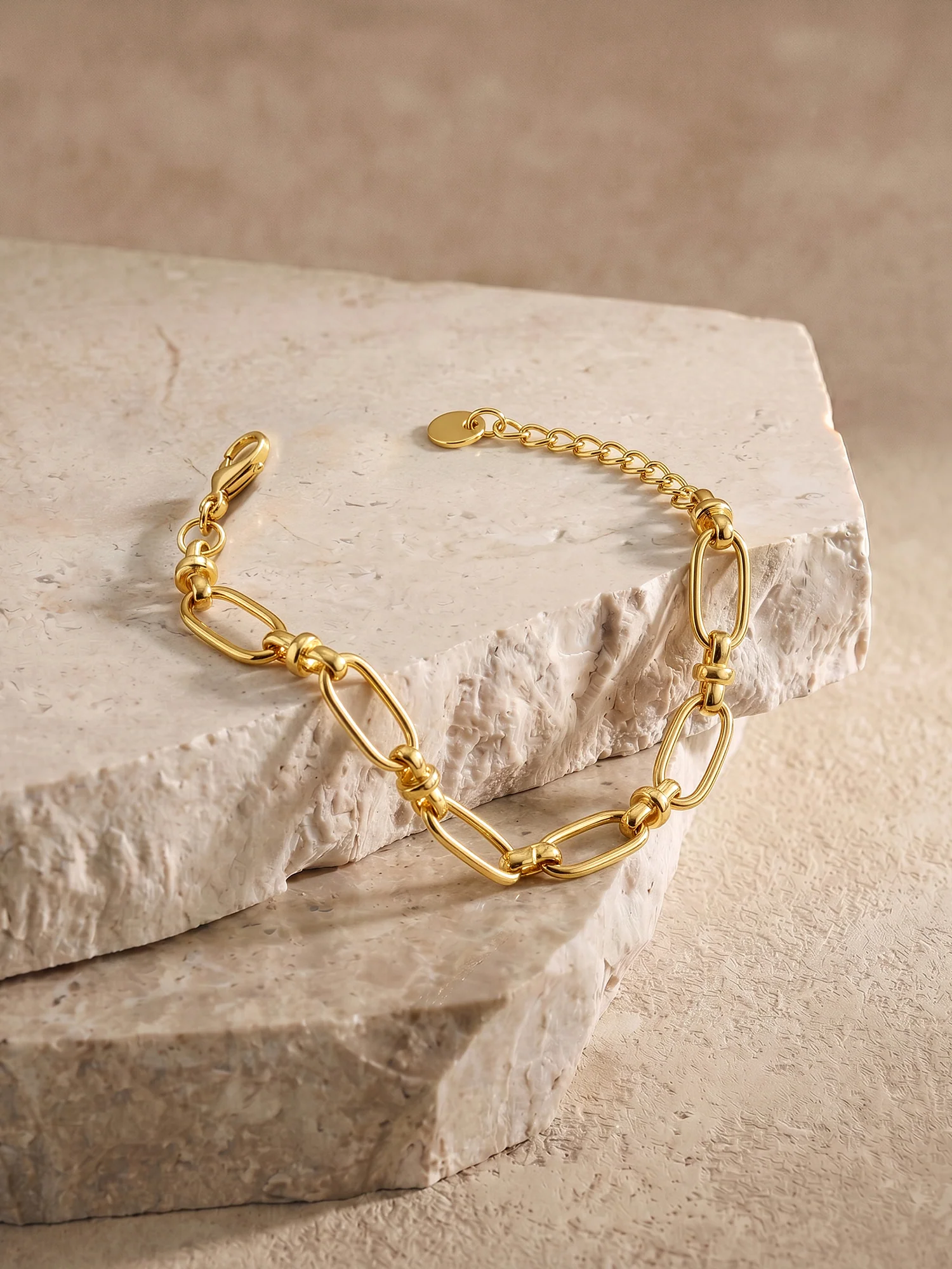 Big Loop Gold Plated Bracelet - Image 2