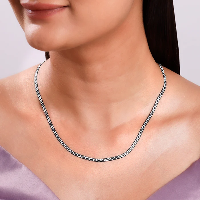Black Rhodium Celtic Chain - Image 3