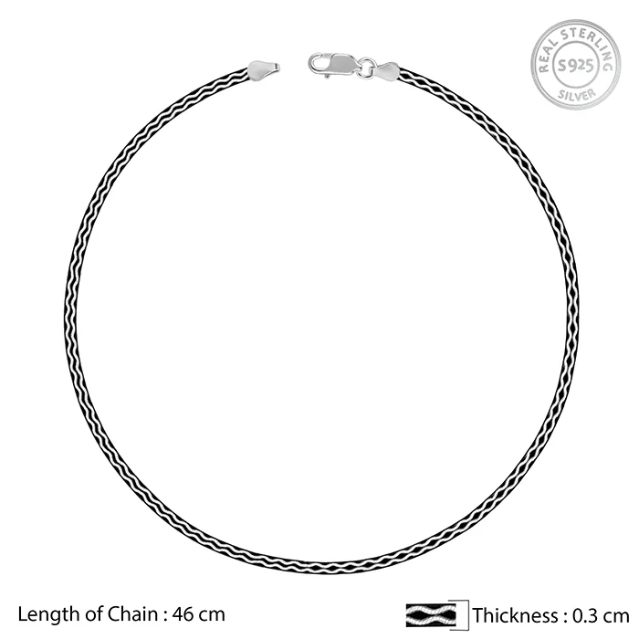 Black Rhodium Celtic Chain - Image 5