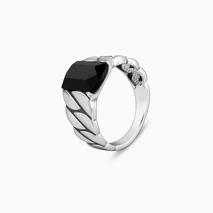 Black Rhodium Impeccable Ring For Him - Image 5