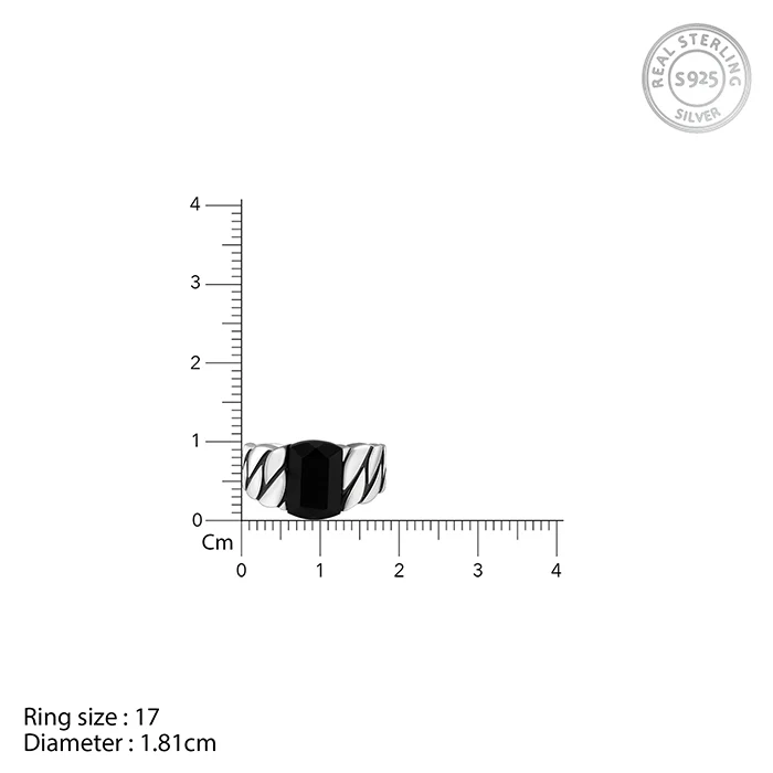 Black Rhodium Impeccable Ring For Him - Image 6