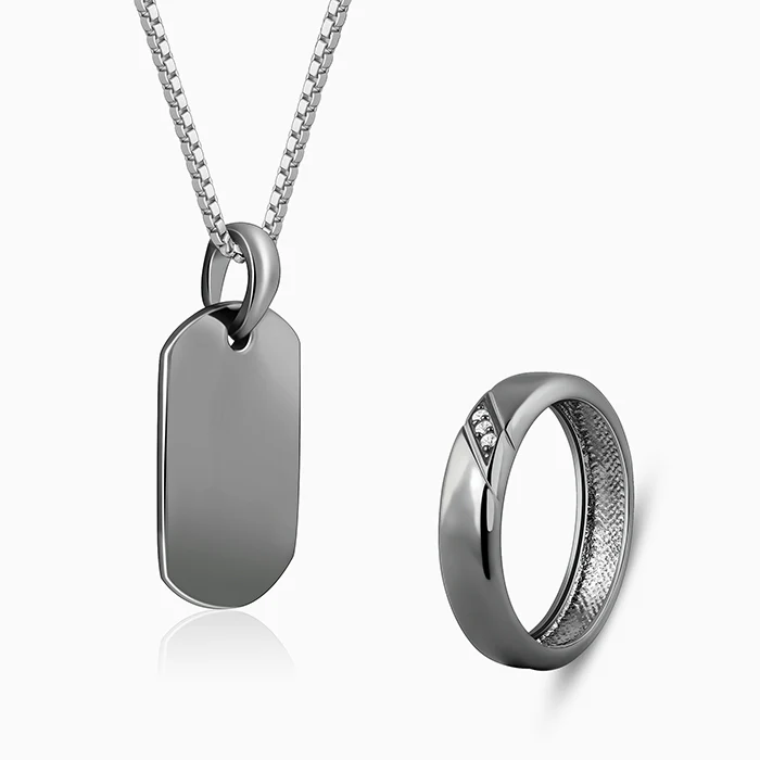 Black Rhodium Noir Edge Set For Him - Image 4