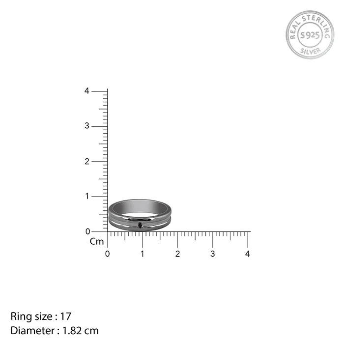 Black Rhodium Wild Wind Ring For Him - Image 5