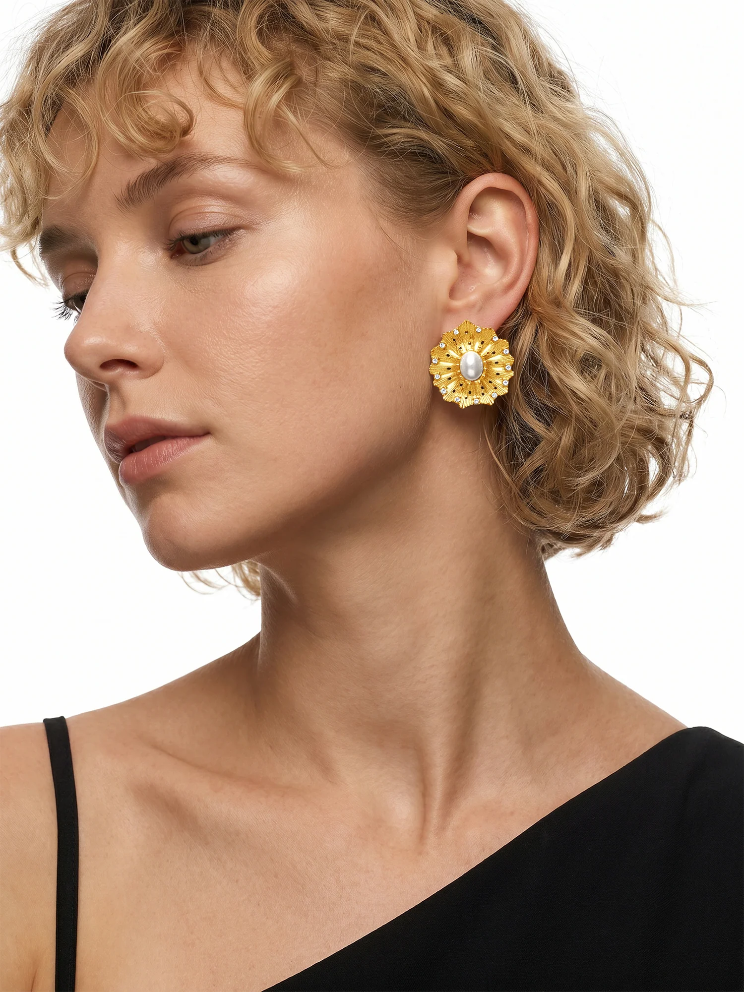 Bloom Baby Gold Plated Earrings - Image 3