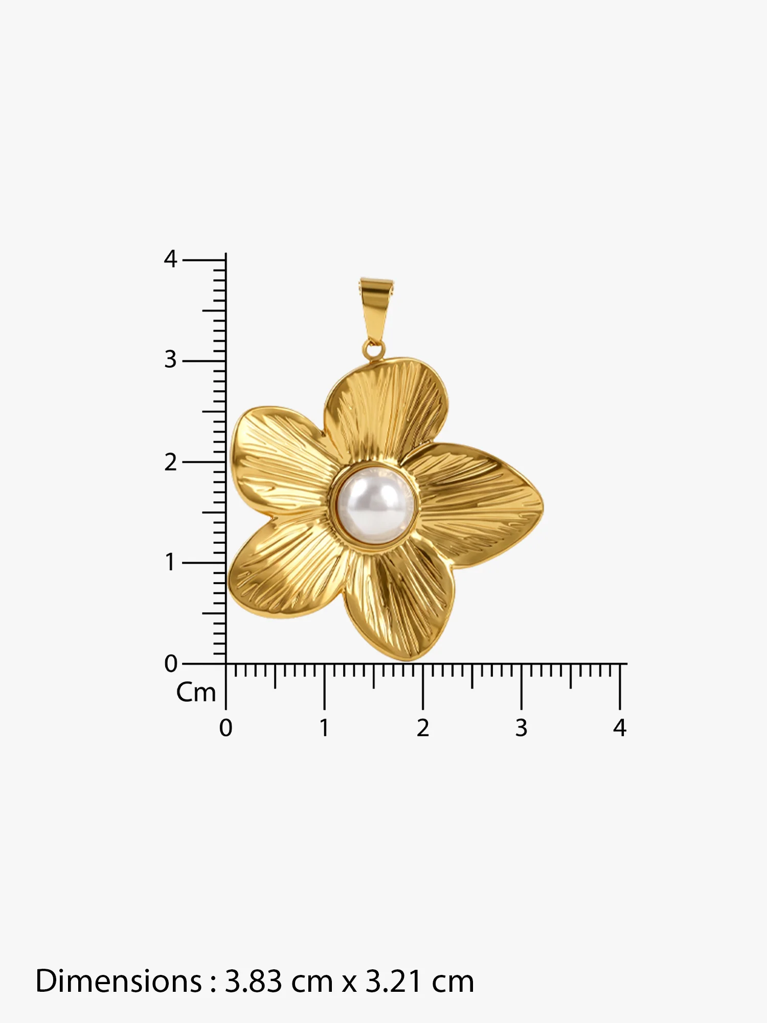 Bloom Pop Gold Plated Pendant with Link Chain - Image 7