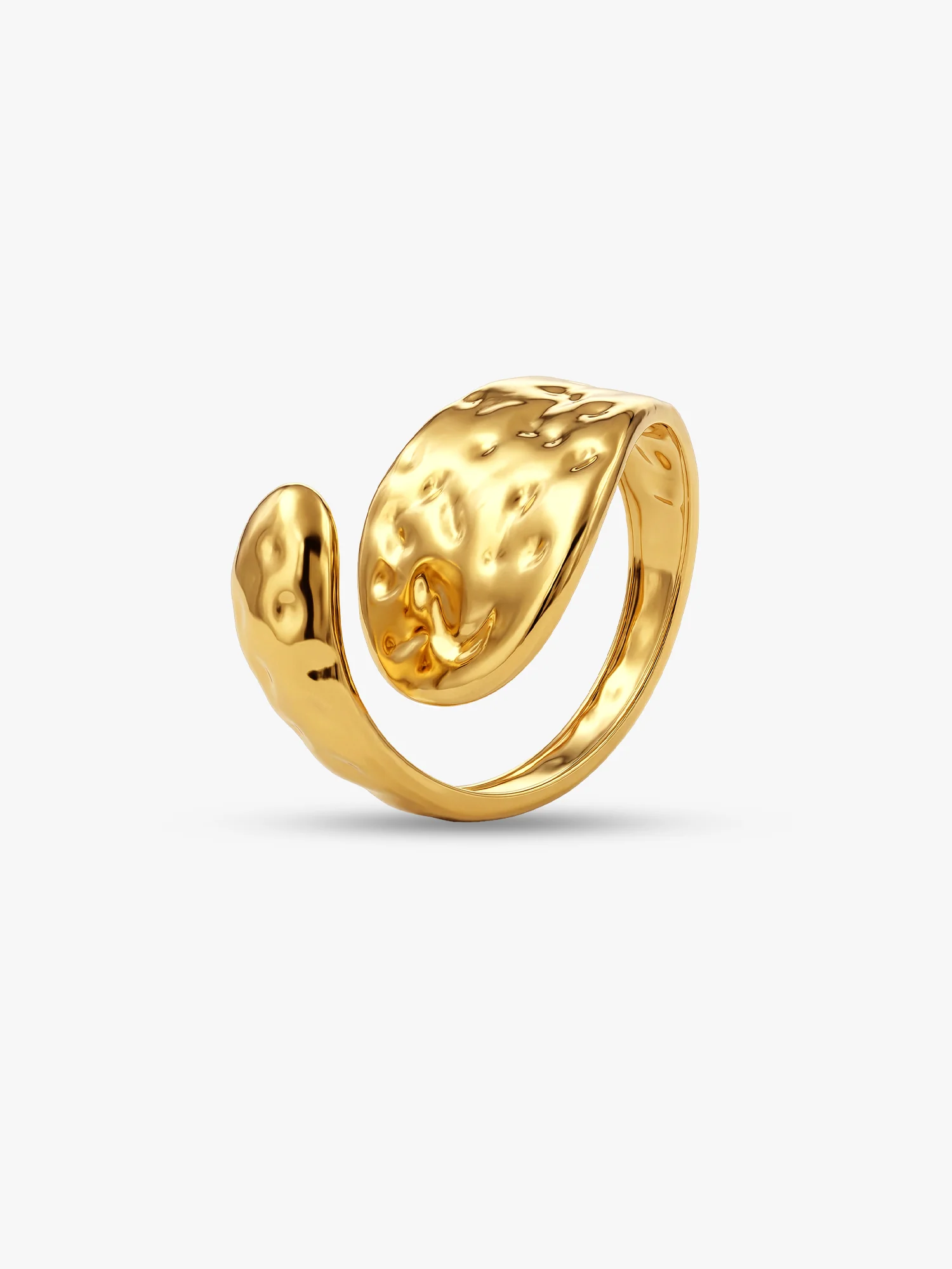 Bold Curve Energy Gold Plated Ring (Size 16) - Image 4