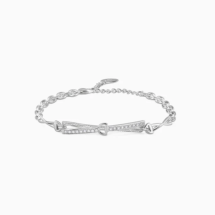 Silver Crystal Beam Bracelet - Image 4