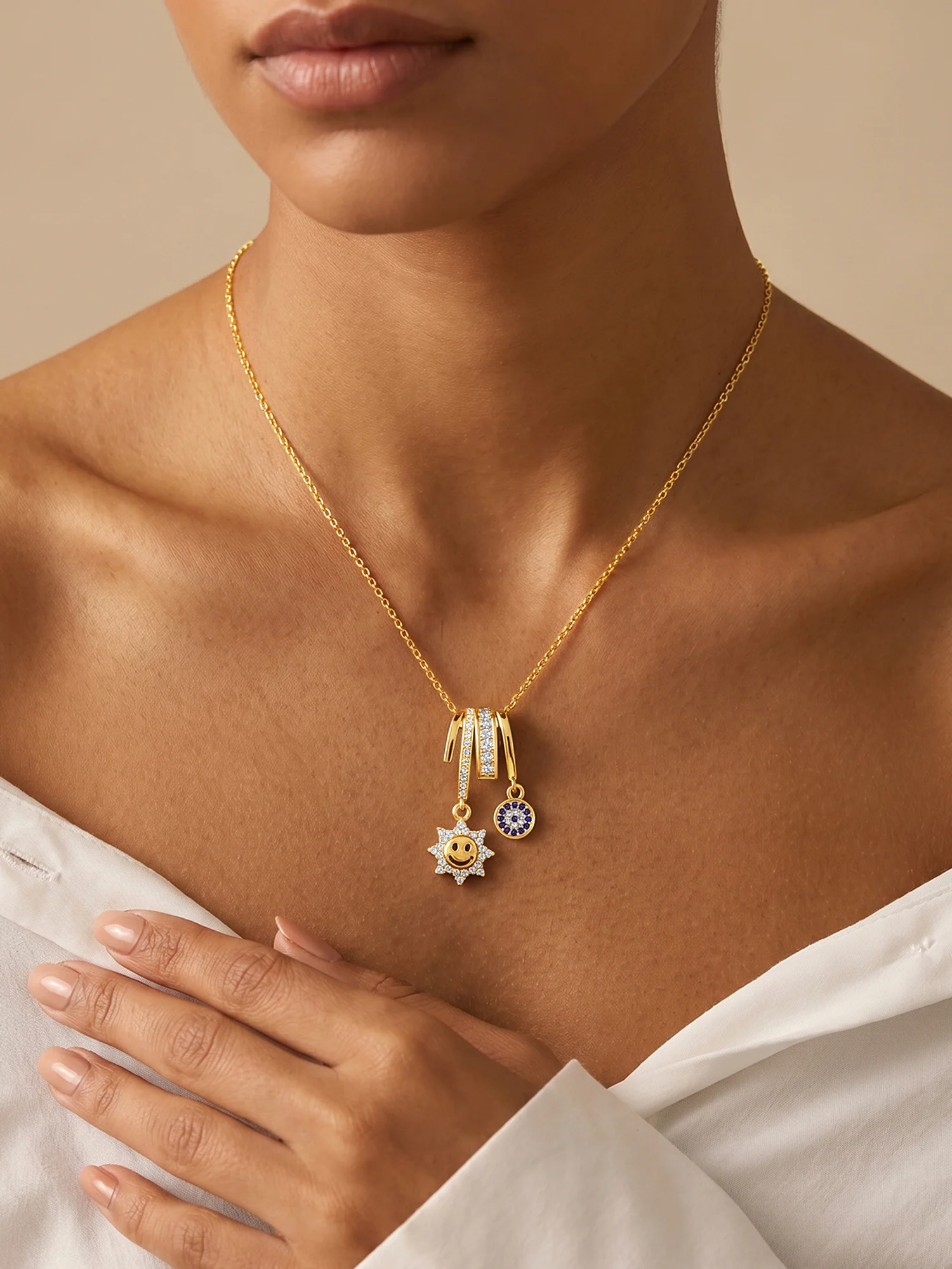 Charm Me Gold Plated Necklace - Image 3