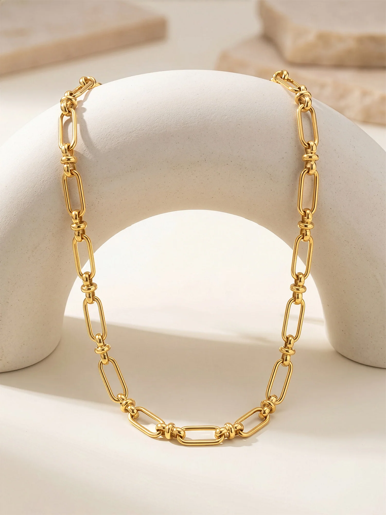 Chunky Mood Gold Plated Necklace - Image 2