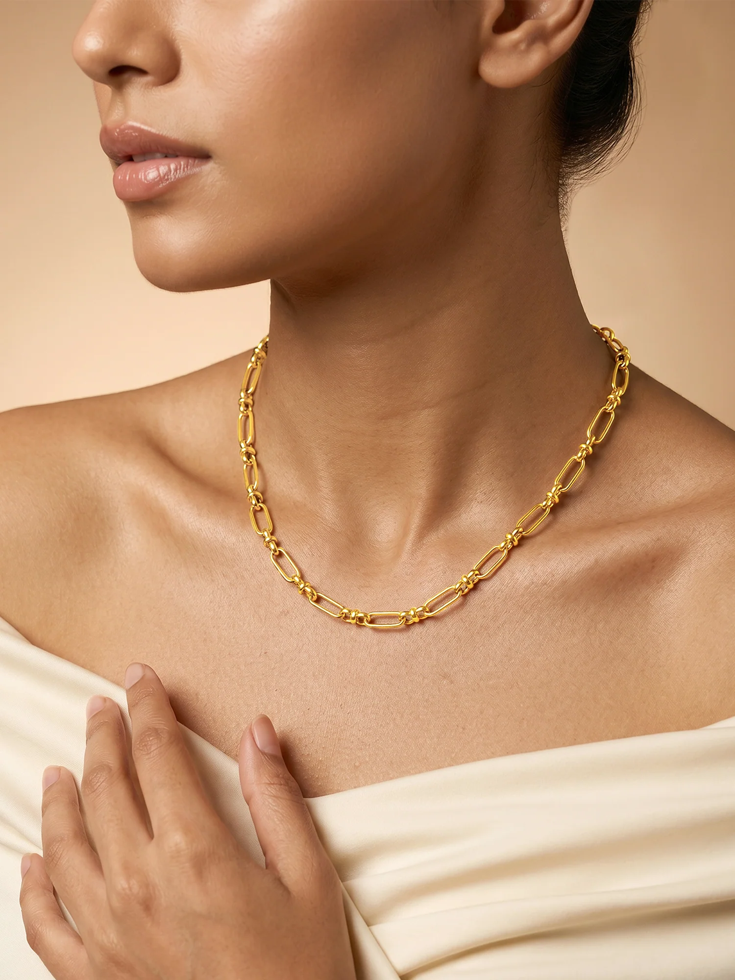 Chunky Mood Gold Plated Necklace - Image 3