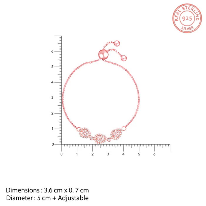 Rose Gold Love of Pears Bracelet - Image 4