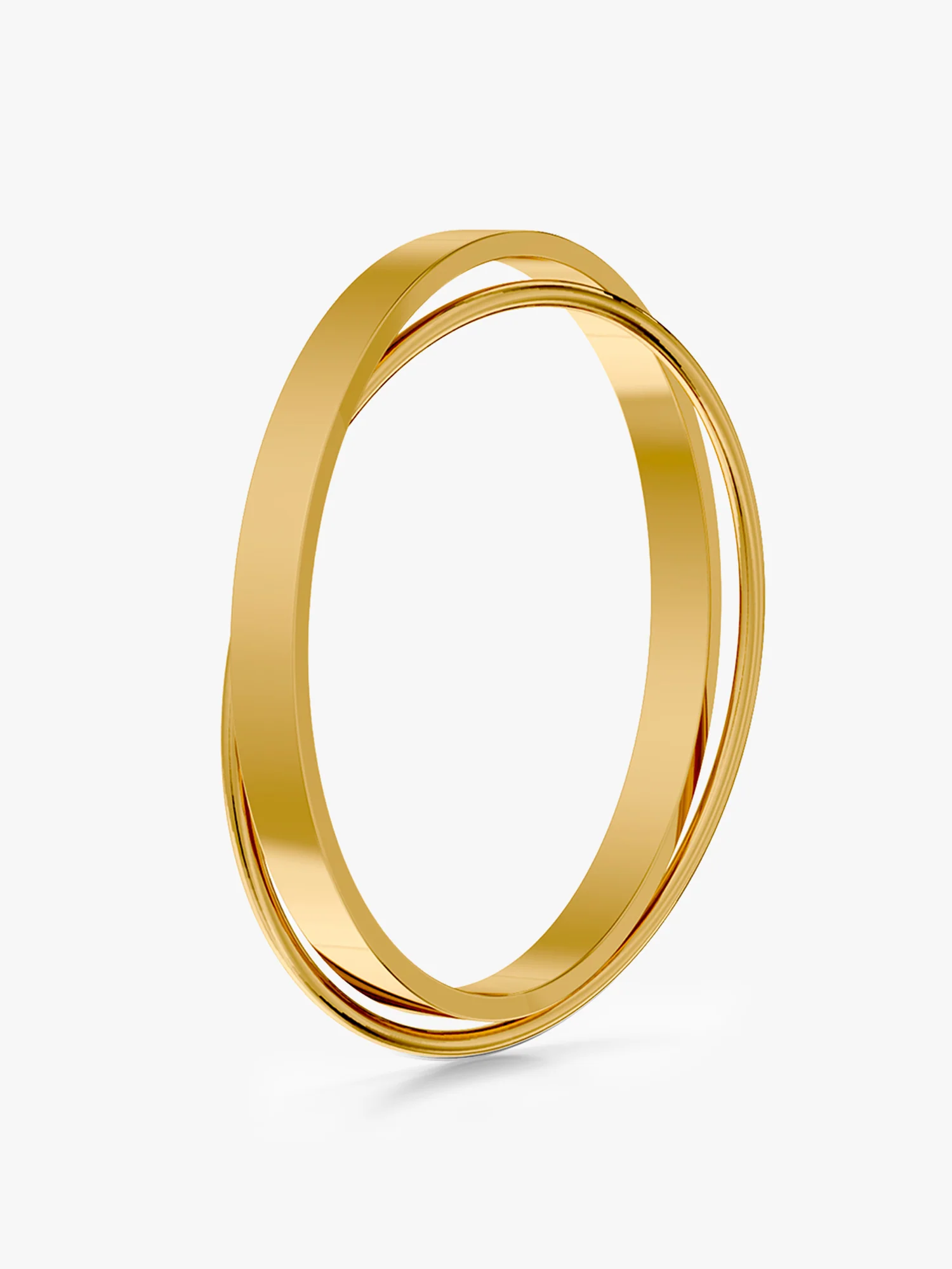 Classic Round Gold Plated Bracelet - Image 4