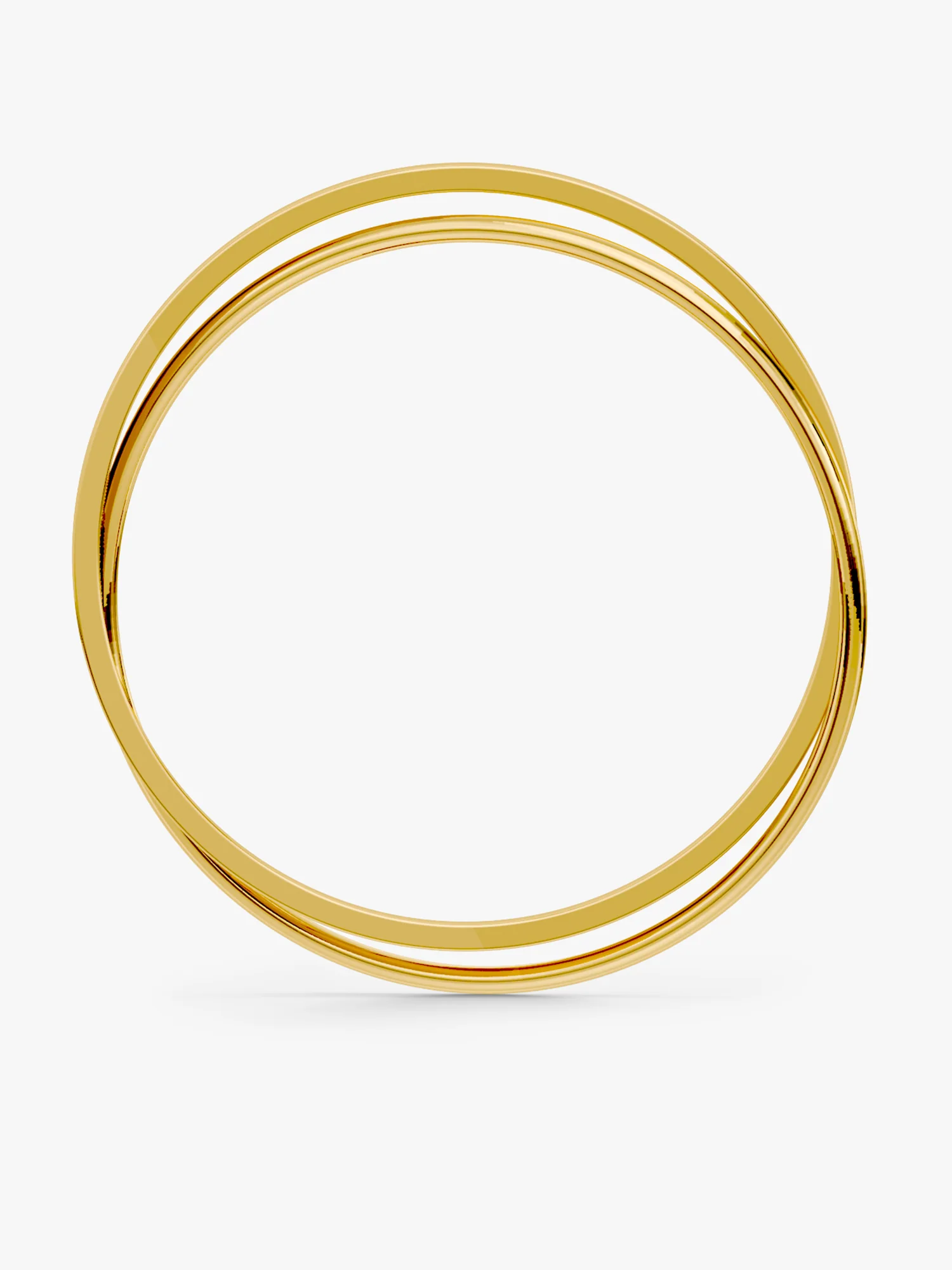 Classic Round Gold Plated Bracelet - Image 5