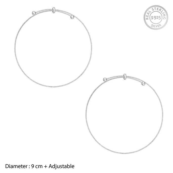 Silver Classic Slider Anklet - Image 4