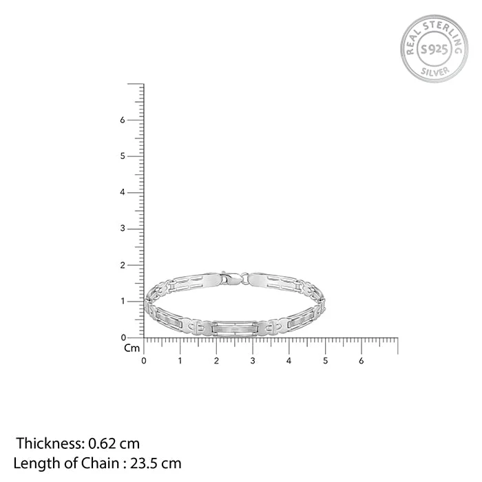 Silver Swagger Bracelet For Him - Image 4