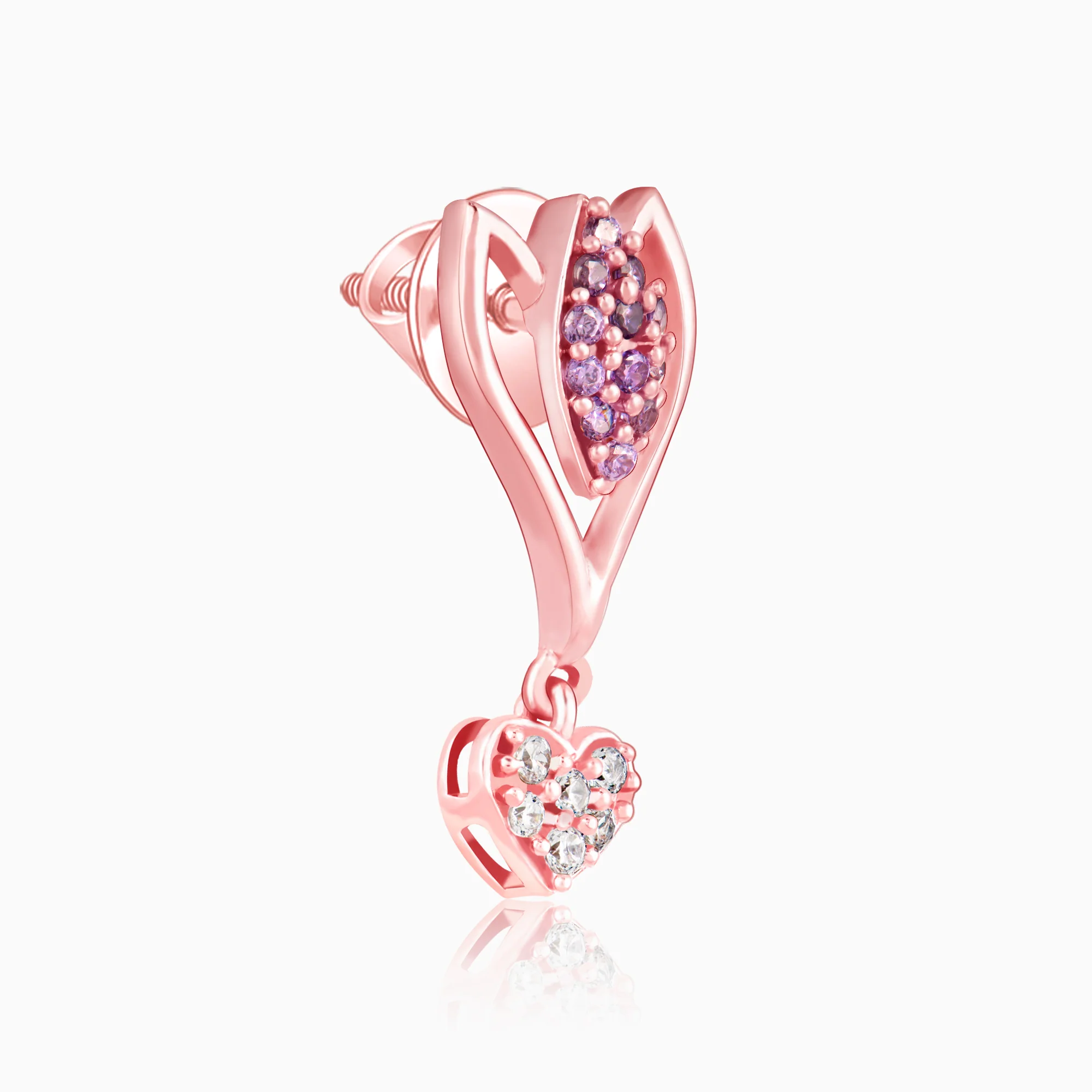 Rose Gold Blossoming Crocus Earrings - Image 5