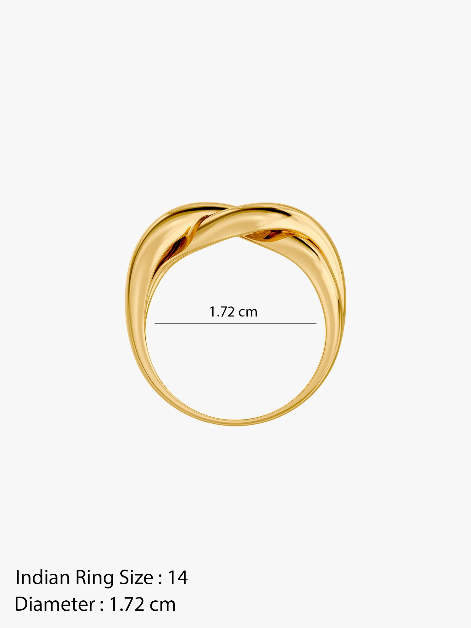 Daily Luxe Gold Plated Ring (Size 14) - Image 6