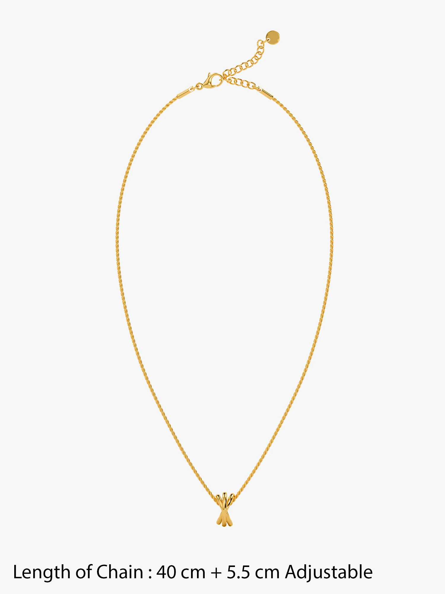 Daily Shine Gold Plated Pendant With Link Chain - Image 8
