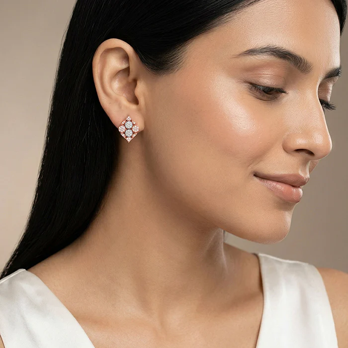Dual Tone Celeste Grove Silver Earrings - Image 3