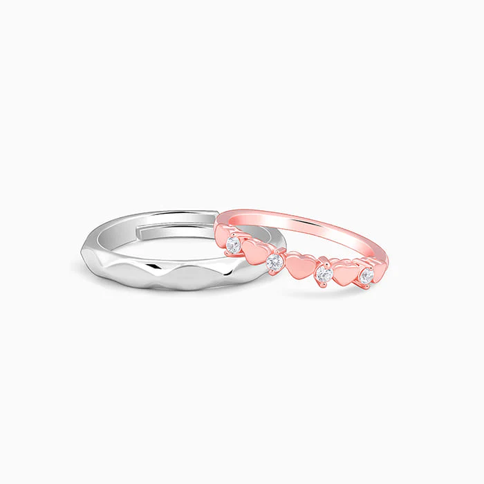 Dual Tone One Love Couple Bands