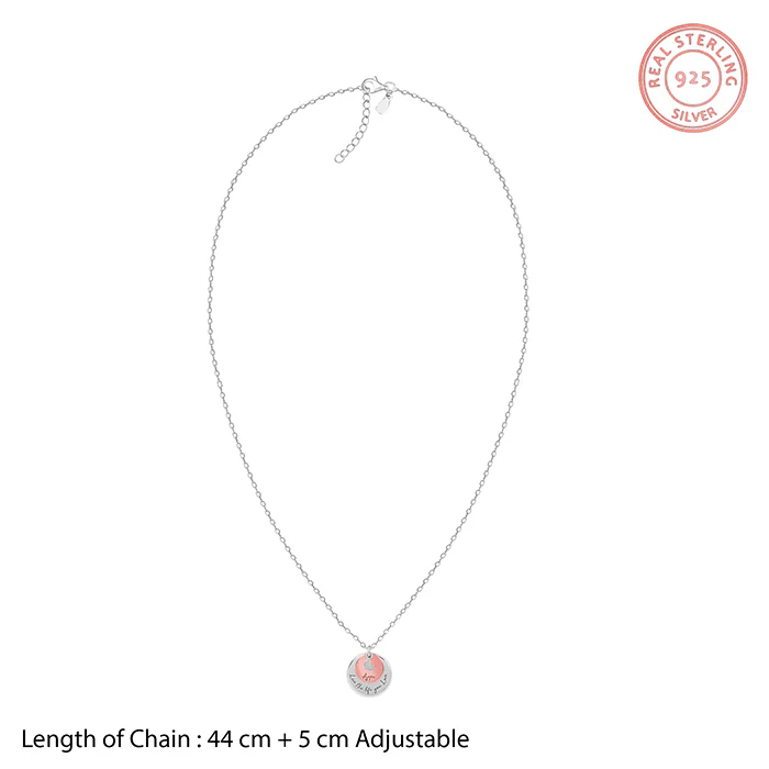 Dual Tone Rose Gold Personalised Layered Coins Name Necklace - Image 5