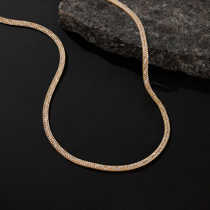 Dual Tone Snake Chain For Him - Image 2
