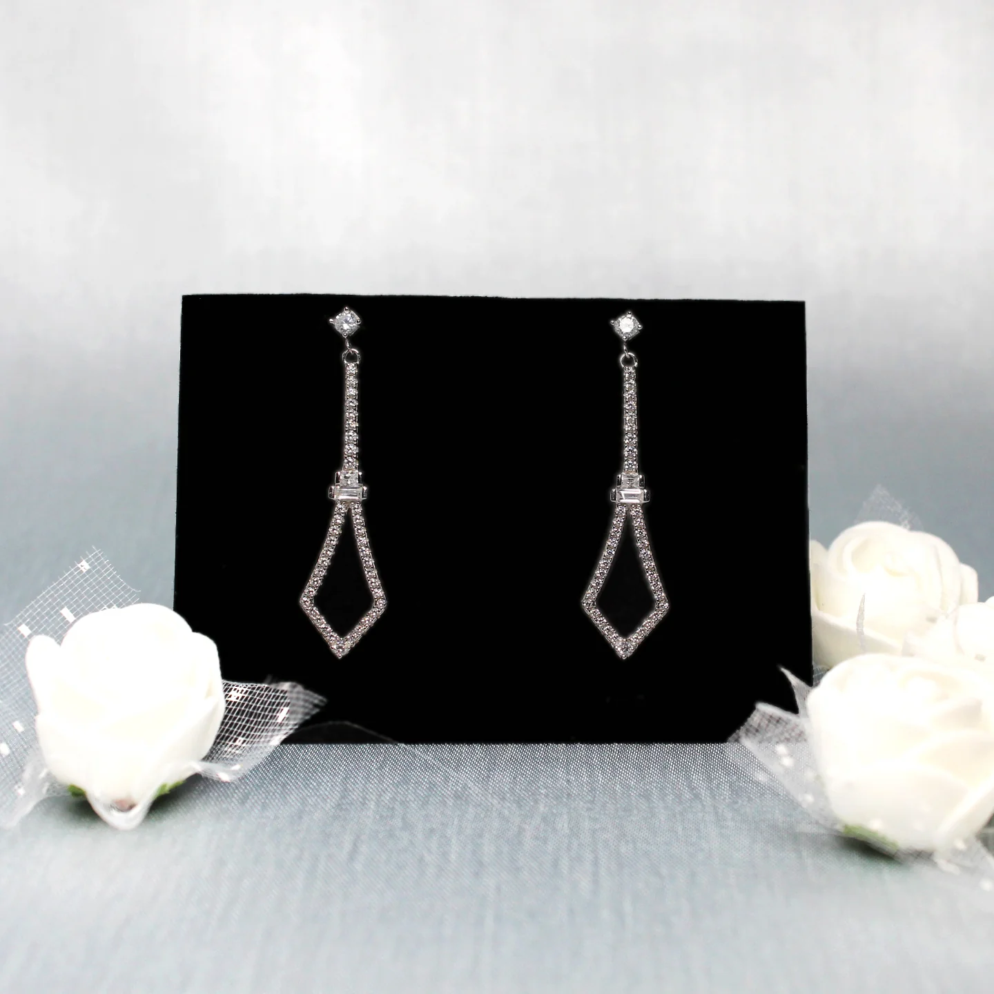 Silver Spear Dangler Earrings - Image 2