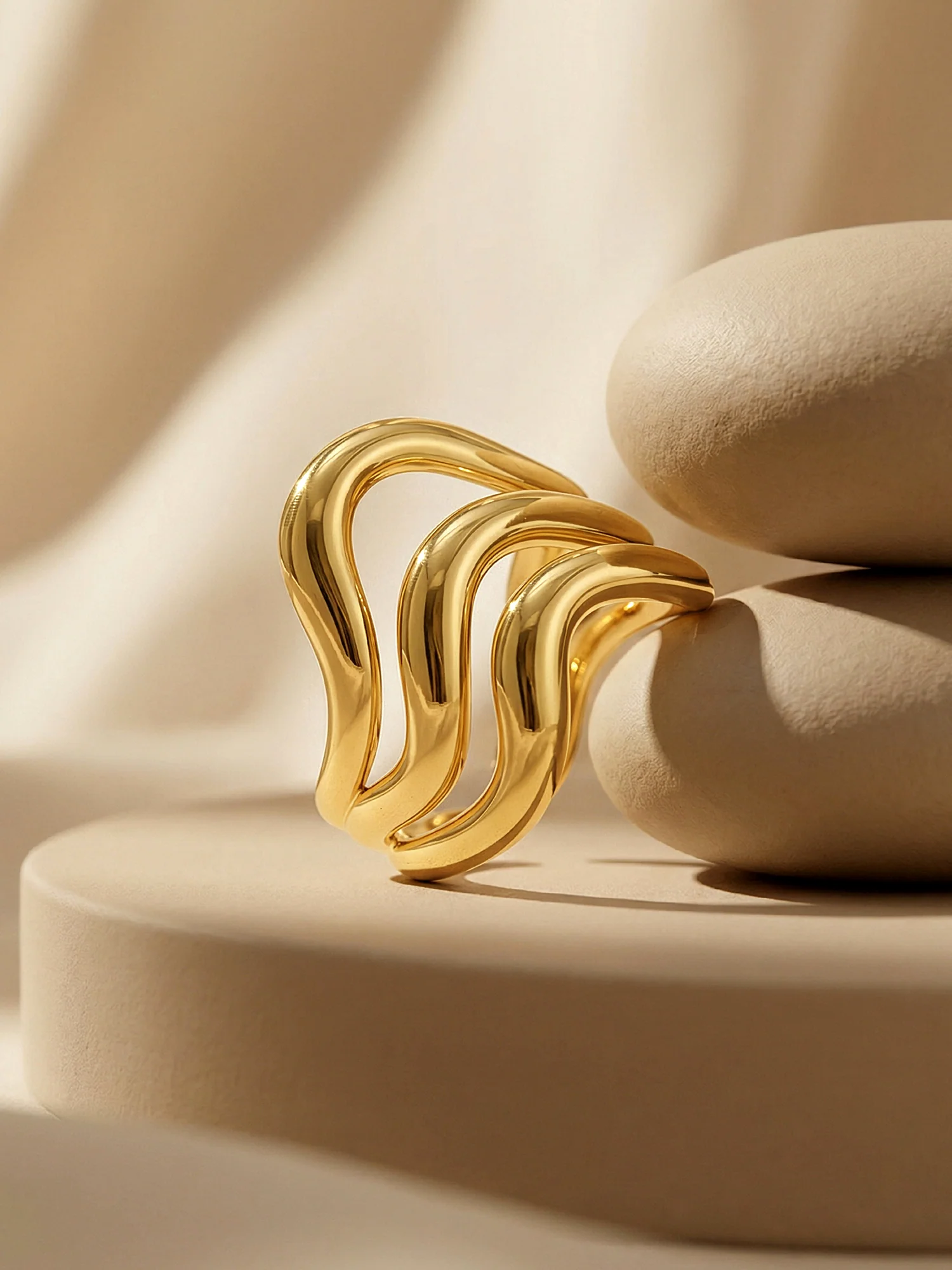 Everyday Mood Gold Plated Ring (Size 14) - Image 2