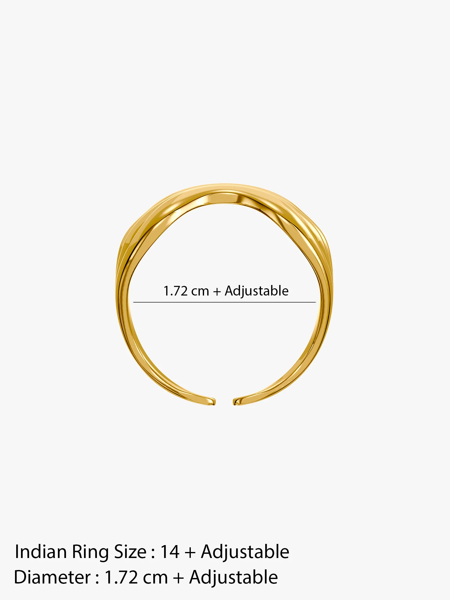 Everyday Mood Gold Plated Ring (Size 14) - Image 6