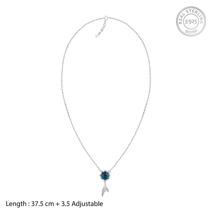 Silver Fin in Ocean Necklace - Image 5