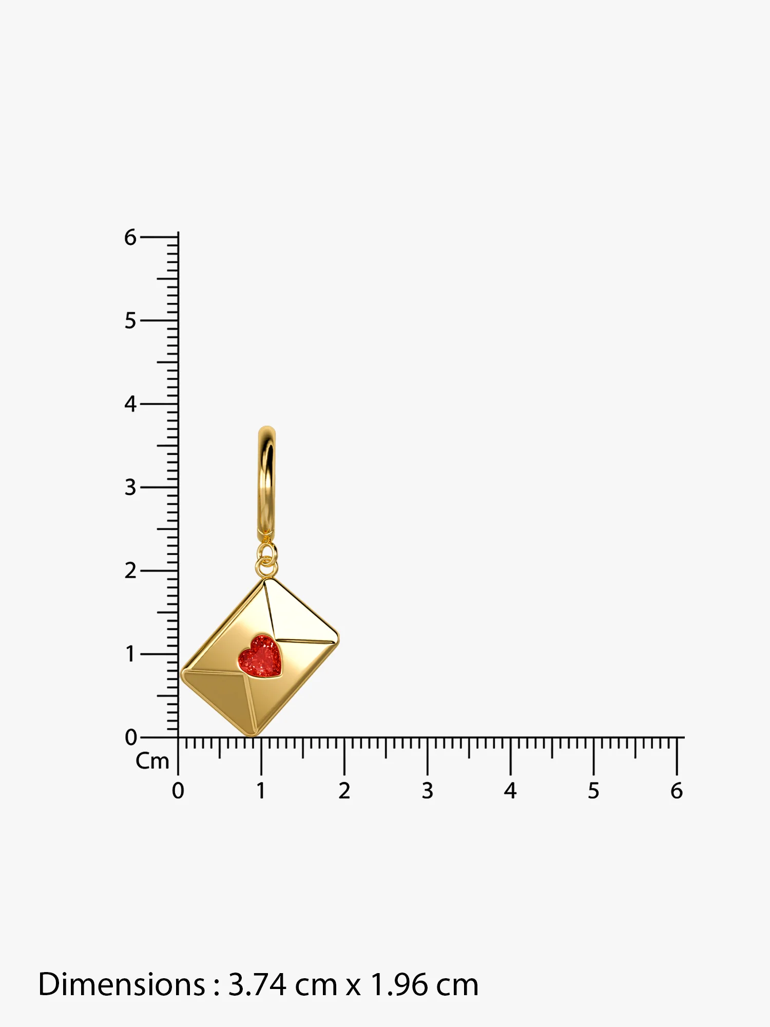 Gem Curve Gold Plated Earrings - Image 6