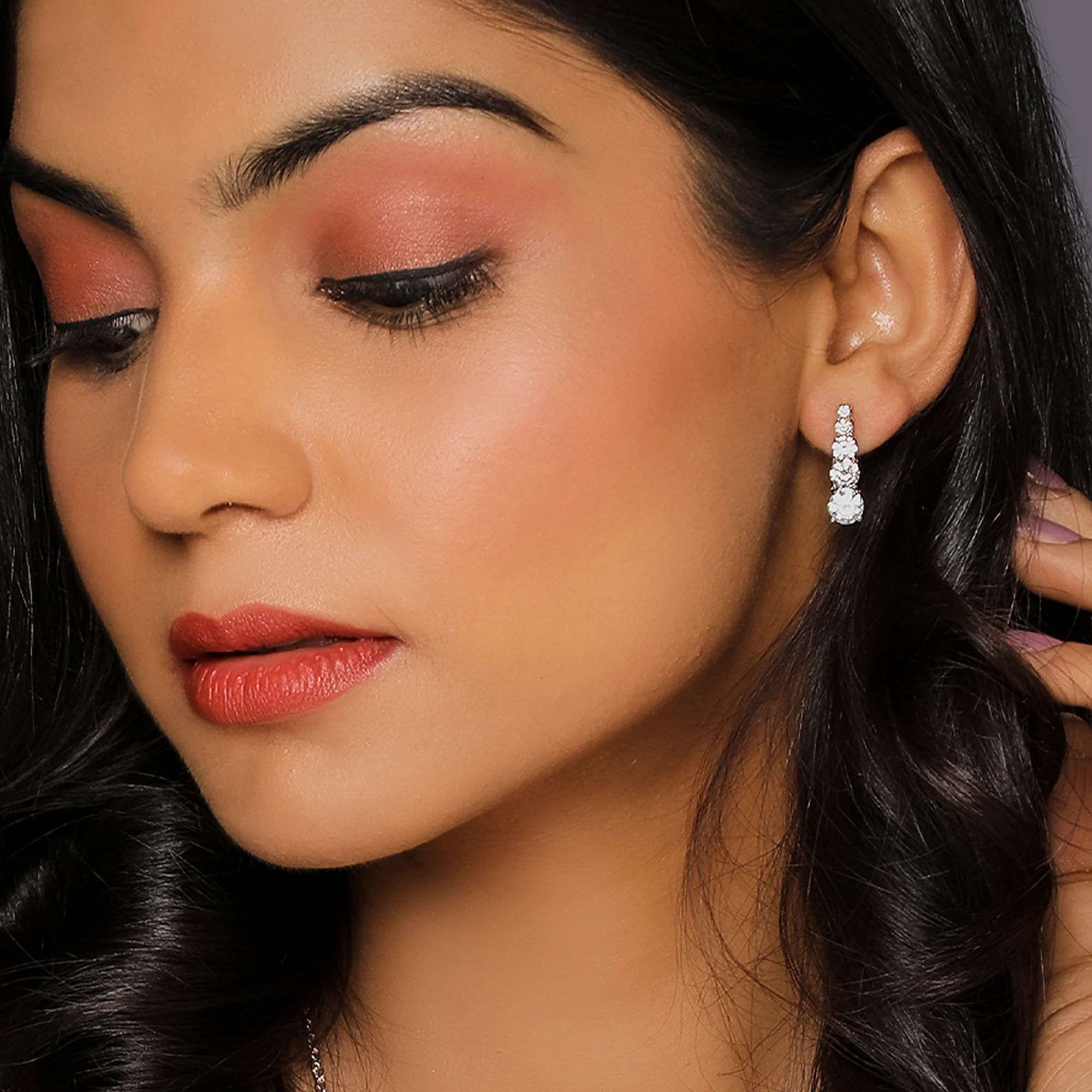 GIVA Signature Solitaire Earrings - Image 3